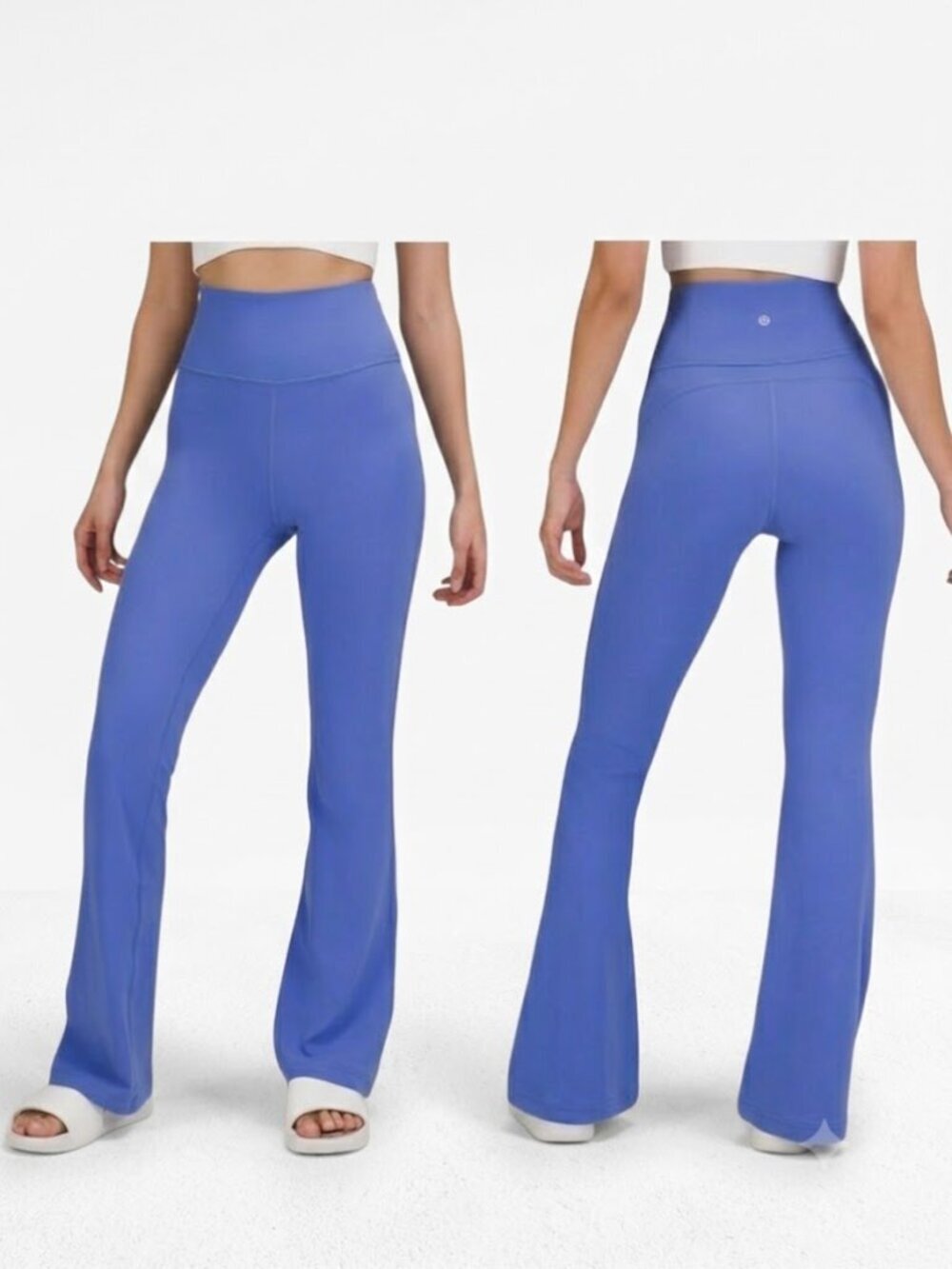 Lululemon Groove Super-High-Rise Flared Pant Nulu Wild Indigo Size 4